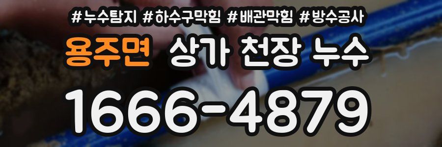 용주면 상가 천장 누수