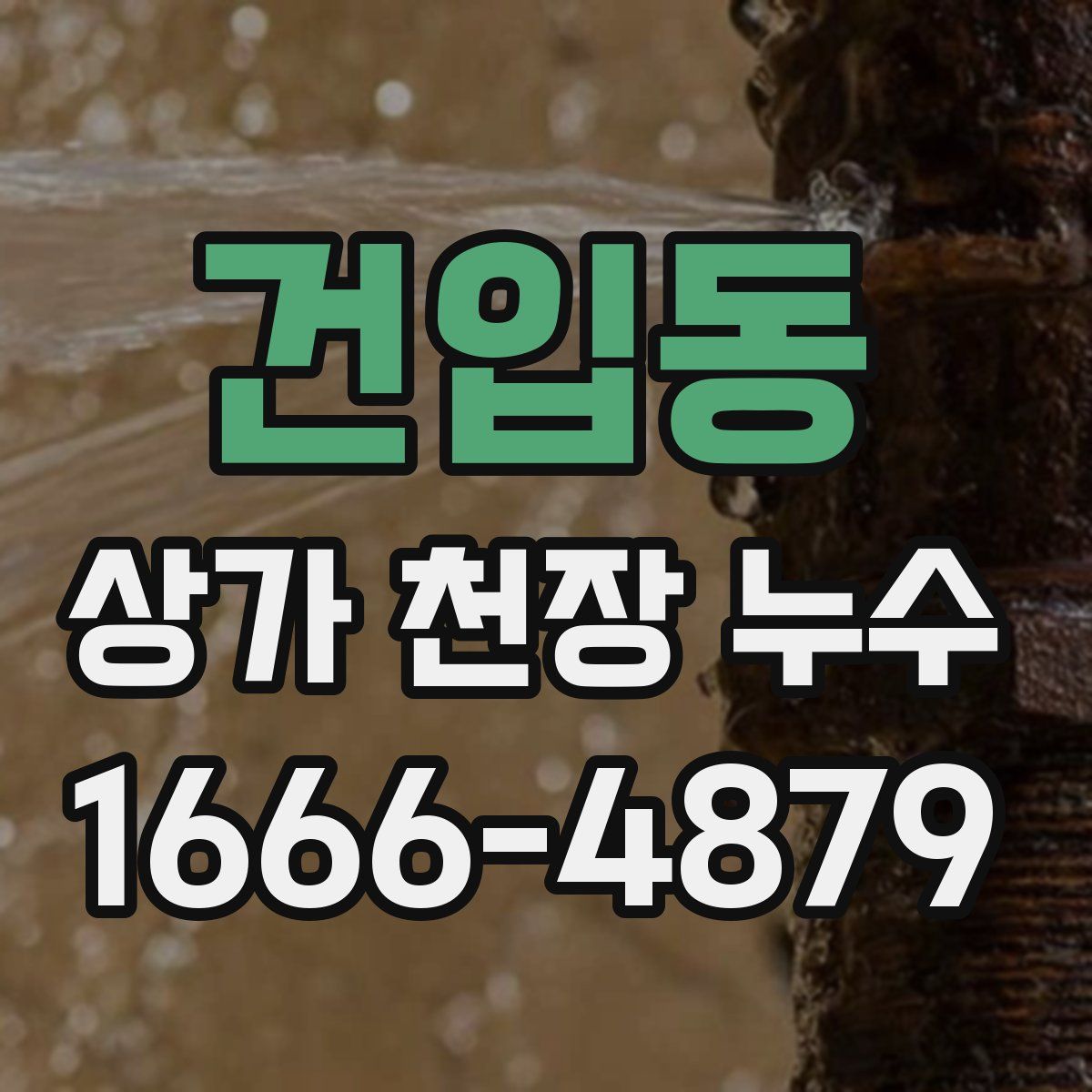 건입동 상가 천장 누수
