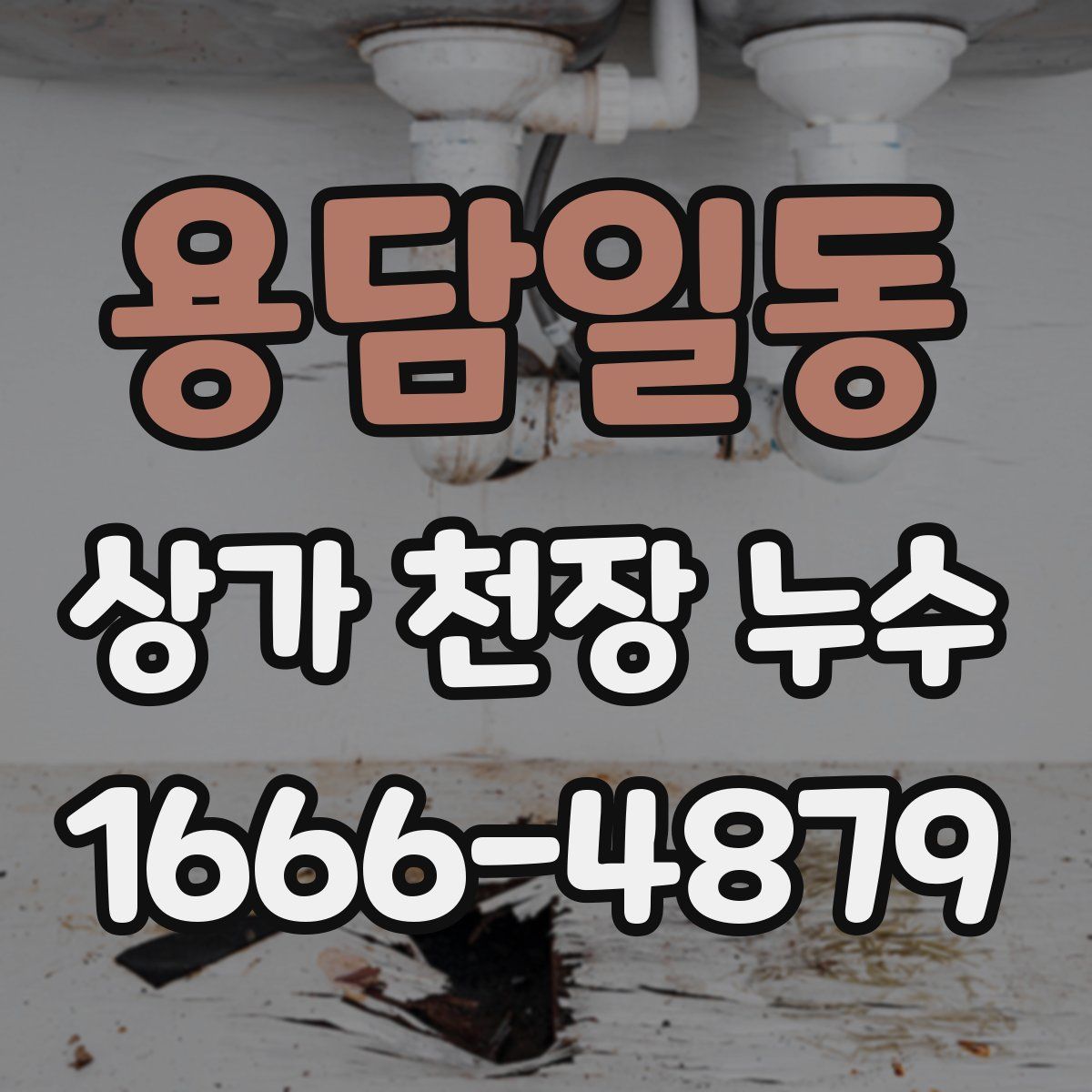 용담일동 상가 천장 누수