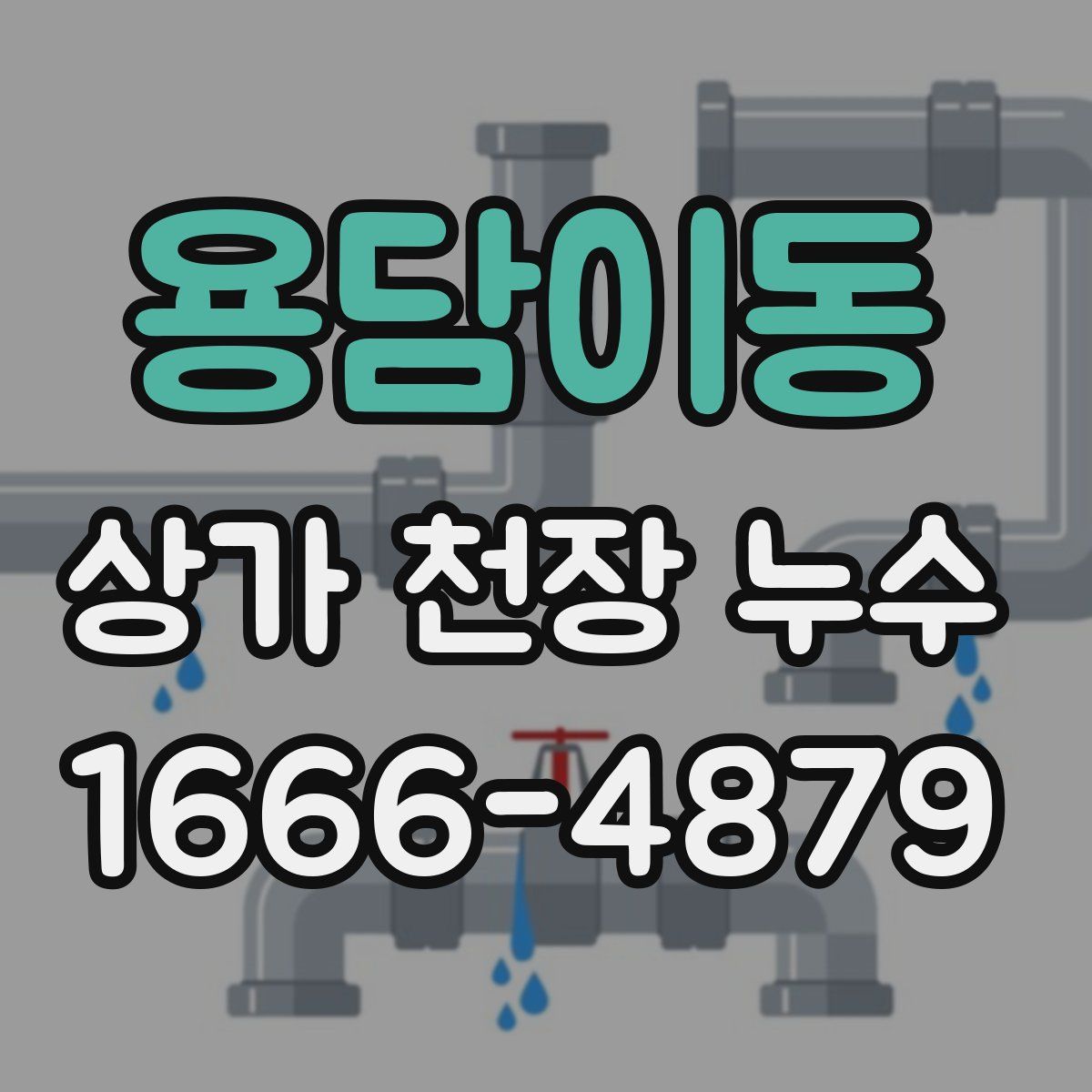 용담이동 상가 천장 누수