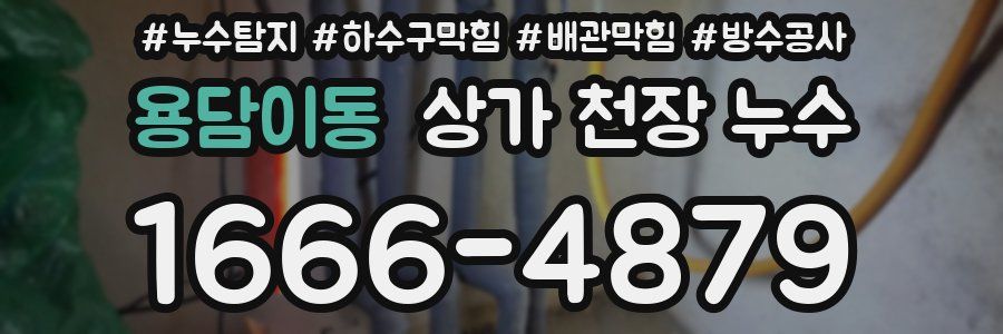 용담이동 상가 천장 누수