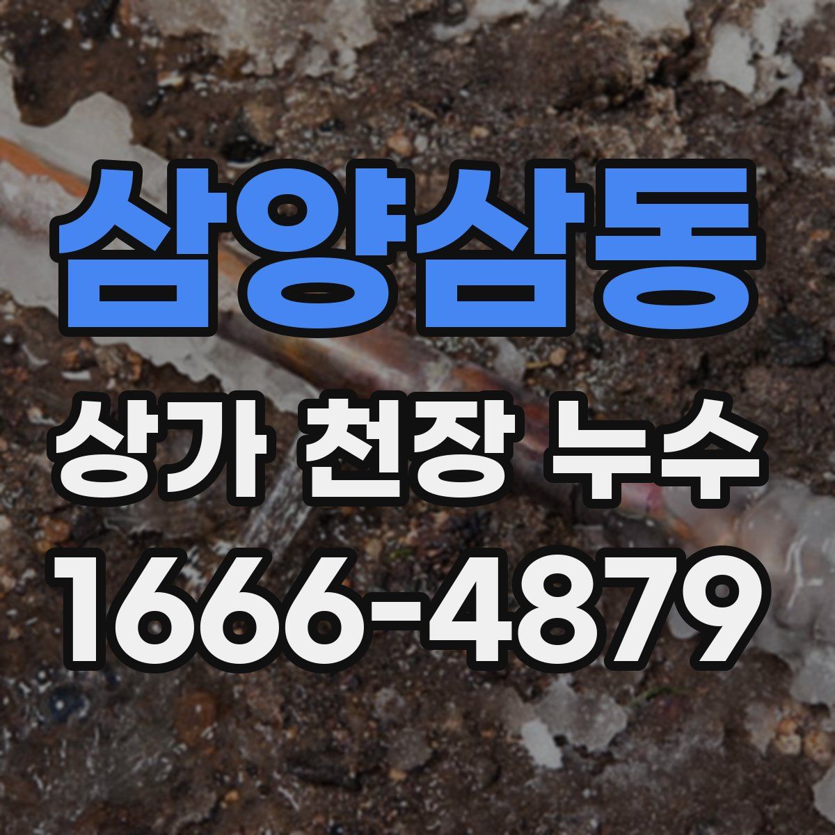 삼양삼동 상가 천장 누수