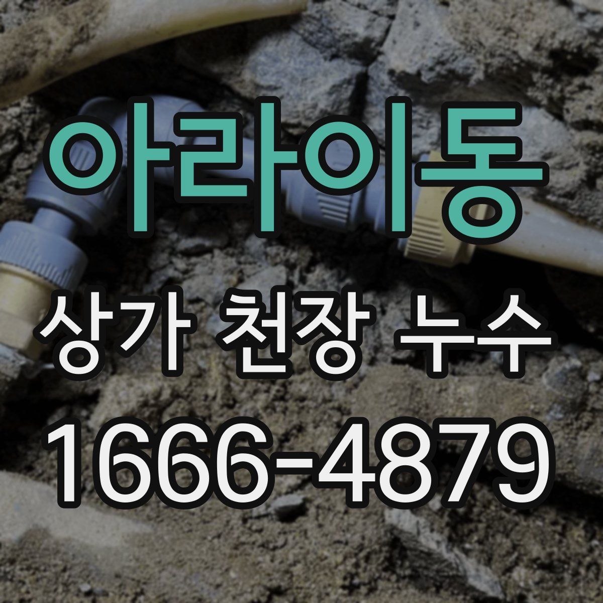 아라이동 상가 천장 누수