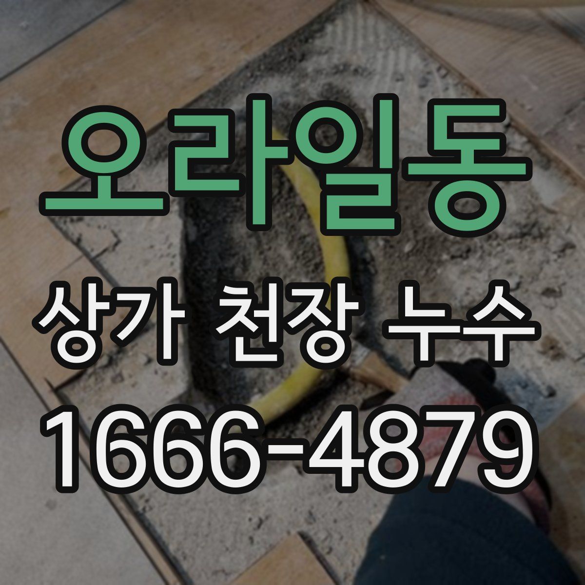 오라일동 상가 천장 누수