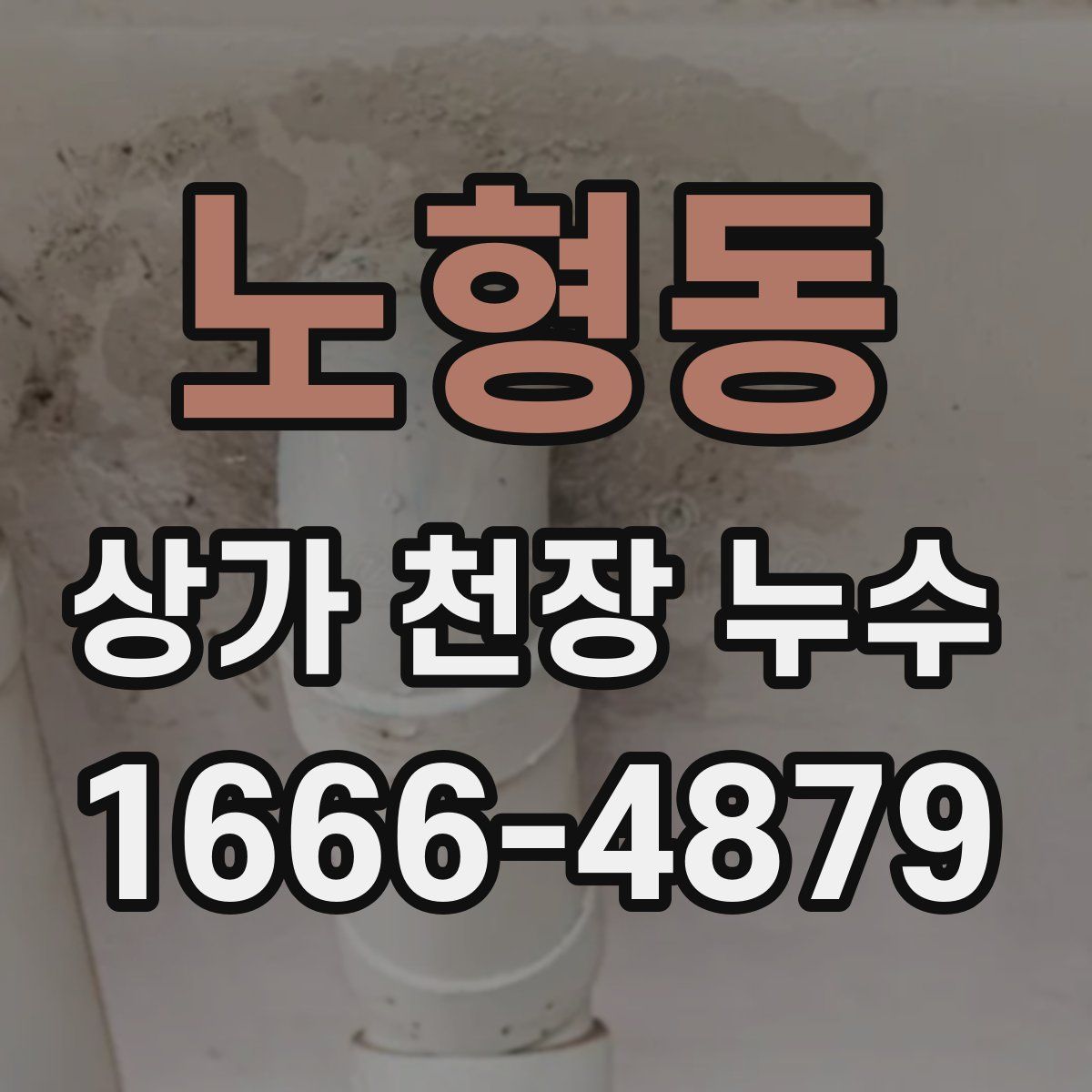 노형동 상가 천장 누수