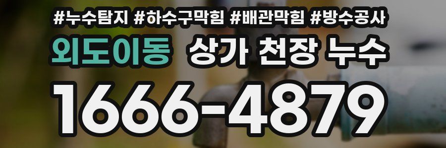 외도이동 상가 천장 누수