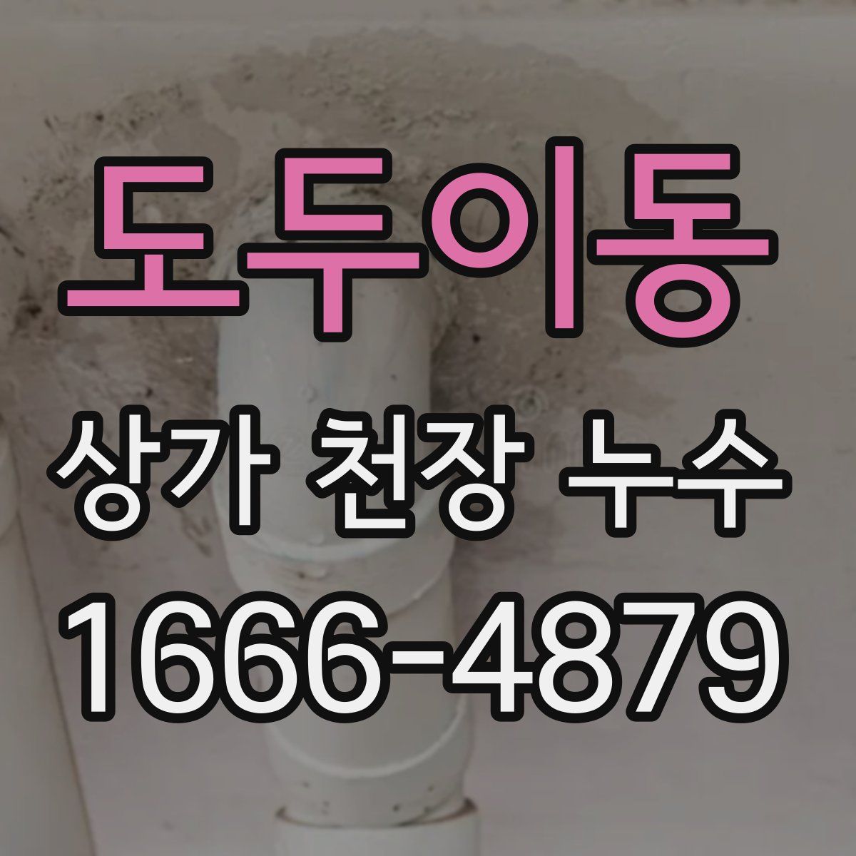 도두이동 상가 천장 누수