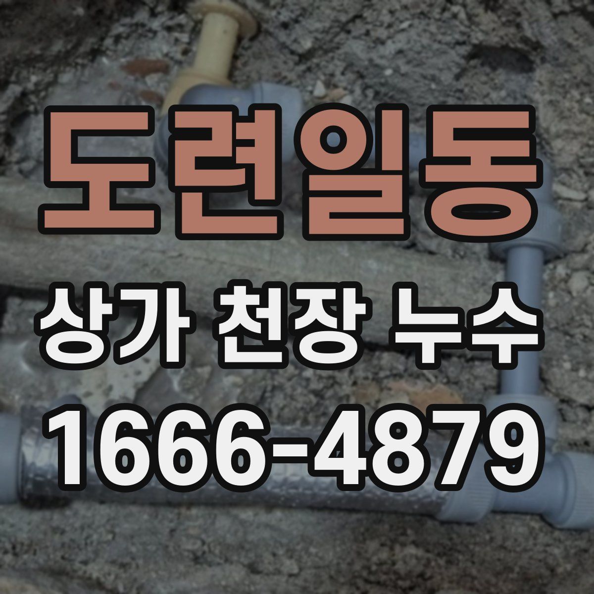 도련일동 상가 천장 누수