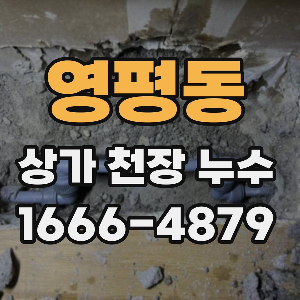 영평동 상가 천장 누수