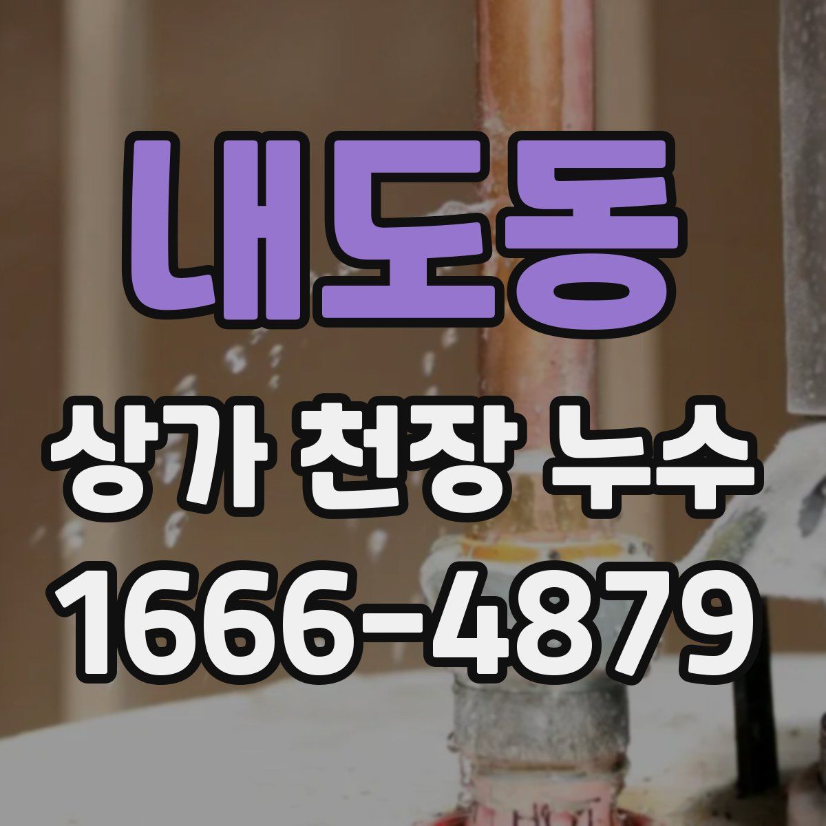 내도동 상가 천장 누수
