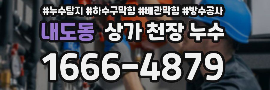 내도동 상가 천장 누수