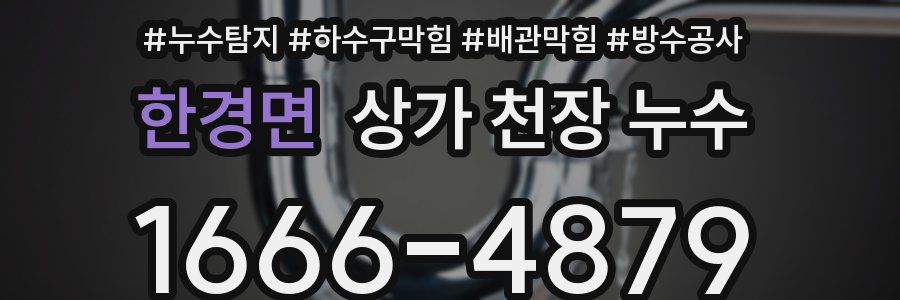 한경면 상가 천장 누수