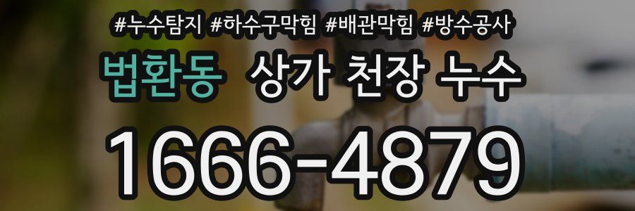 법환동 상가 천장 누수