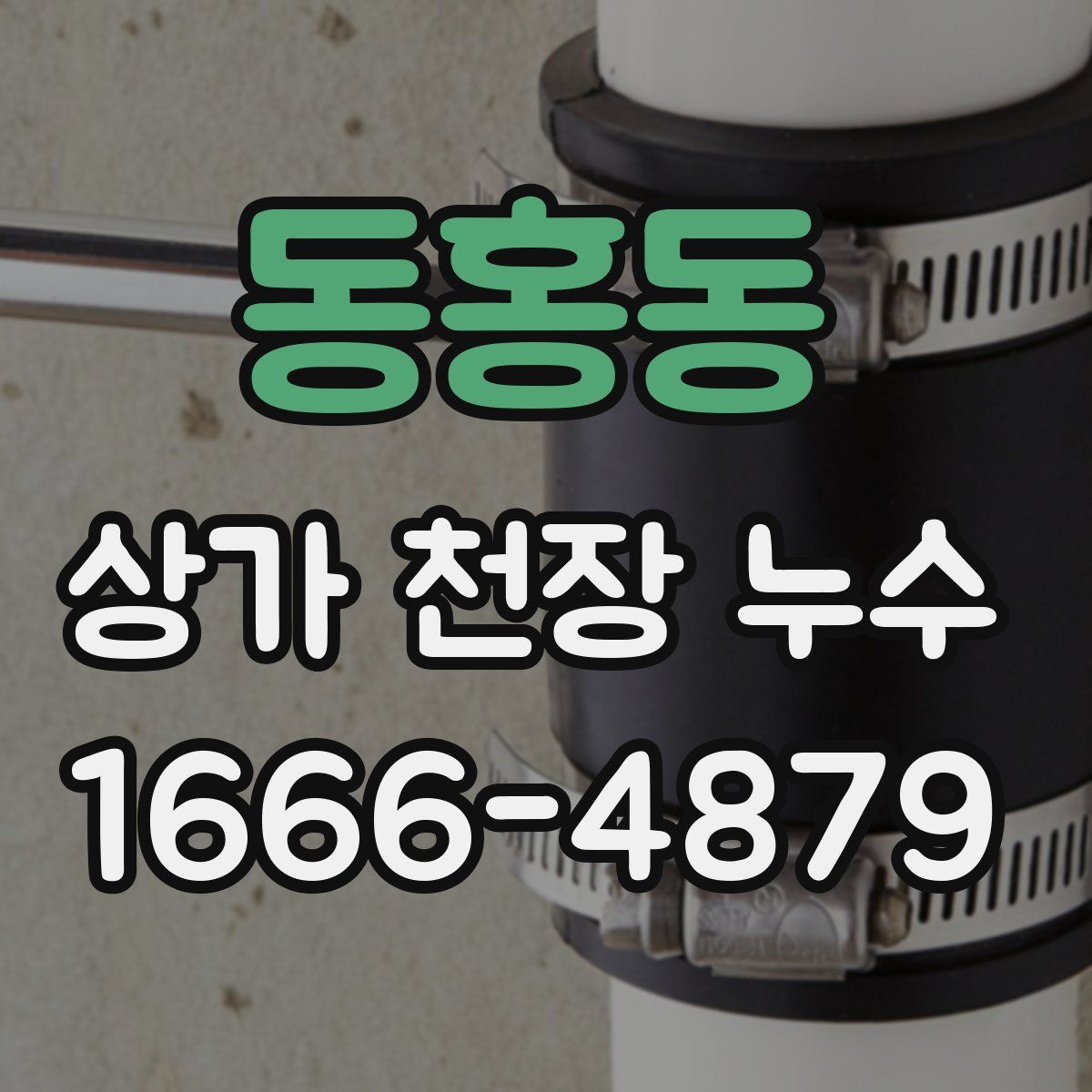 동홍동 상가 천장 누수