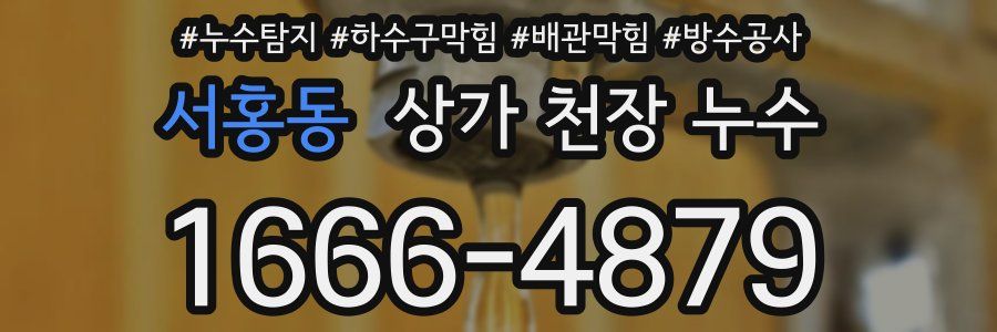 서홍동 상가 천장 누수