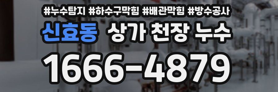 신효동 상가 천장 누수