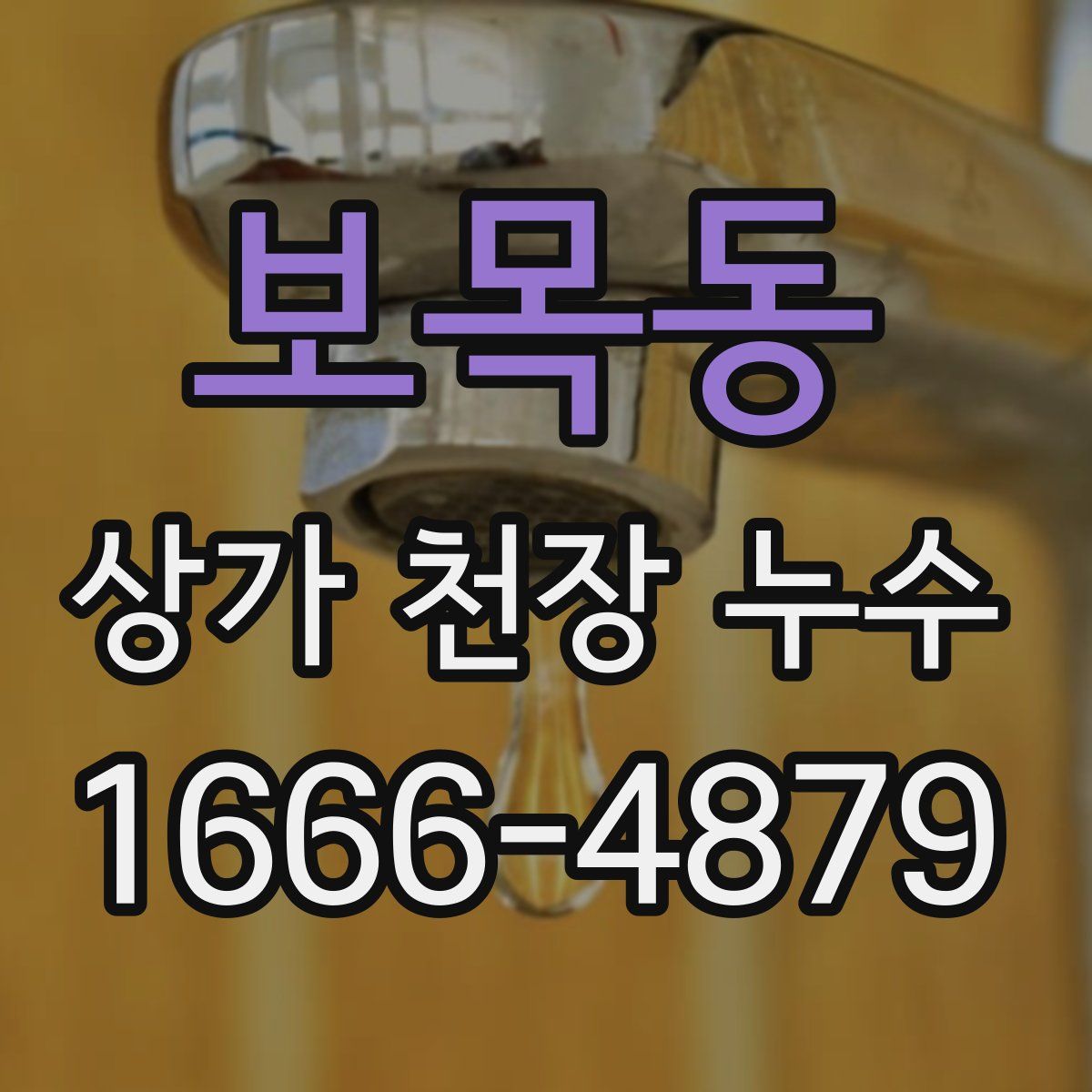 보목동 상가 천장 누수