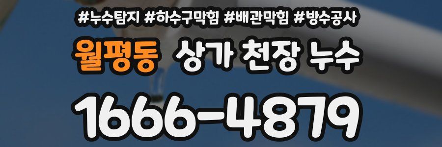 월평동 상가 천장 누수