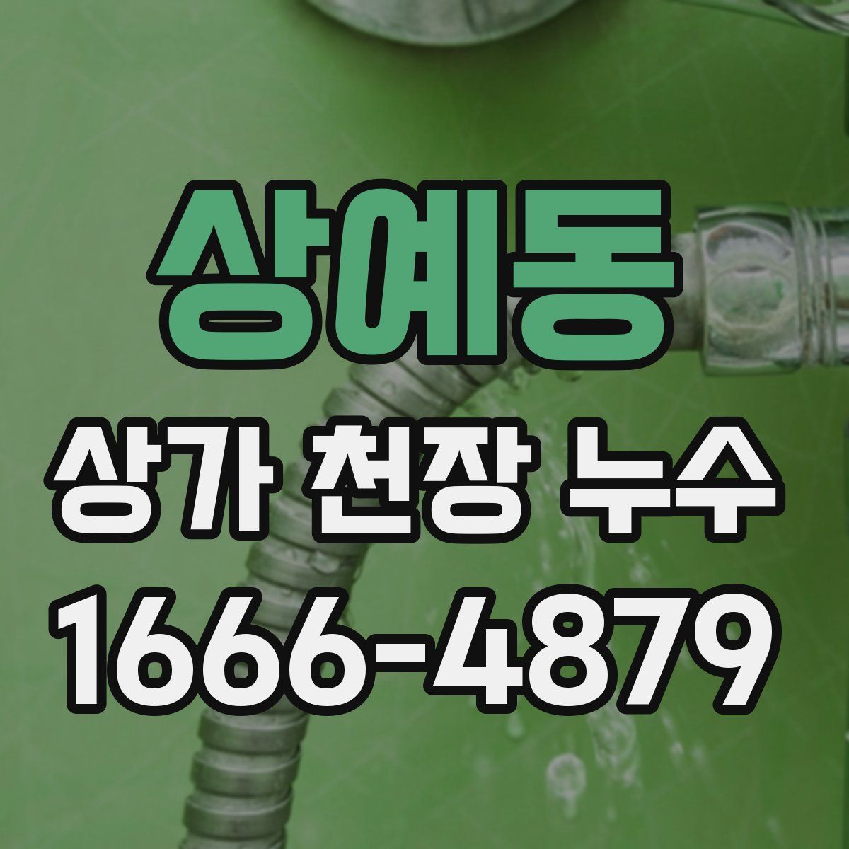상예동 상가 천장 누수