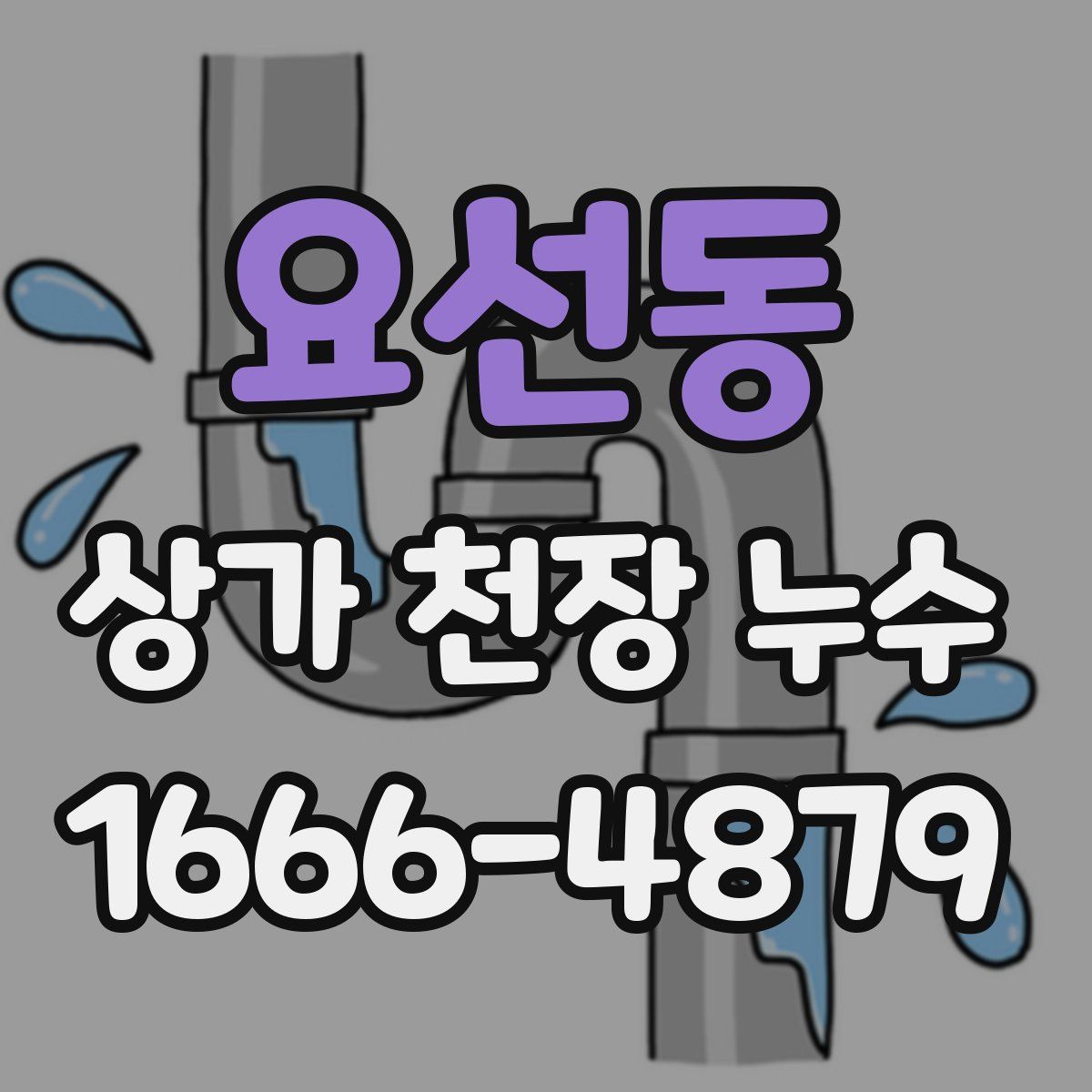 요선동 상가 천장 누수
