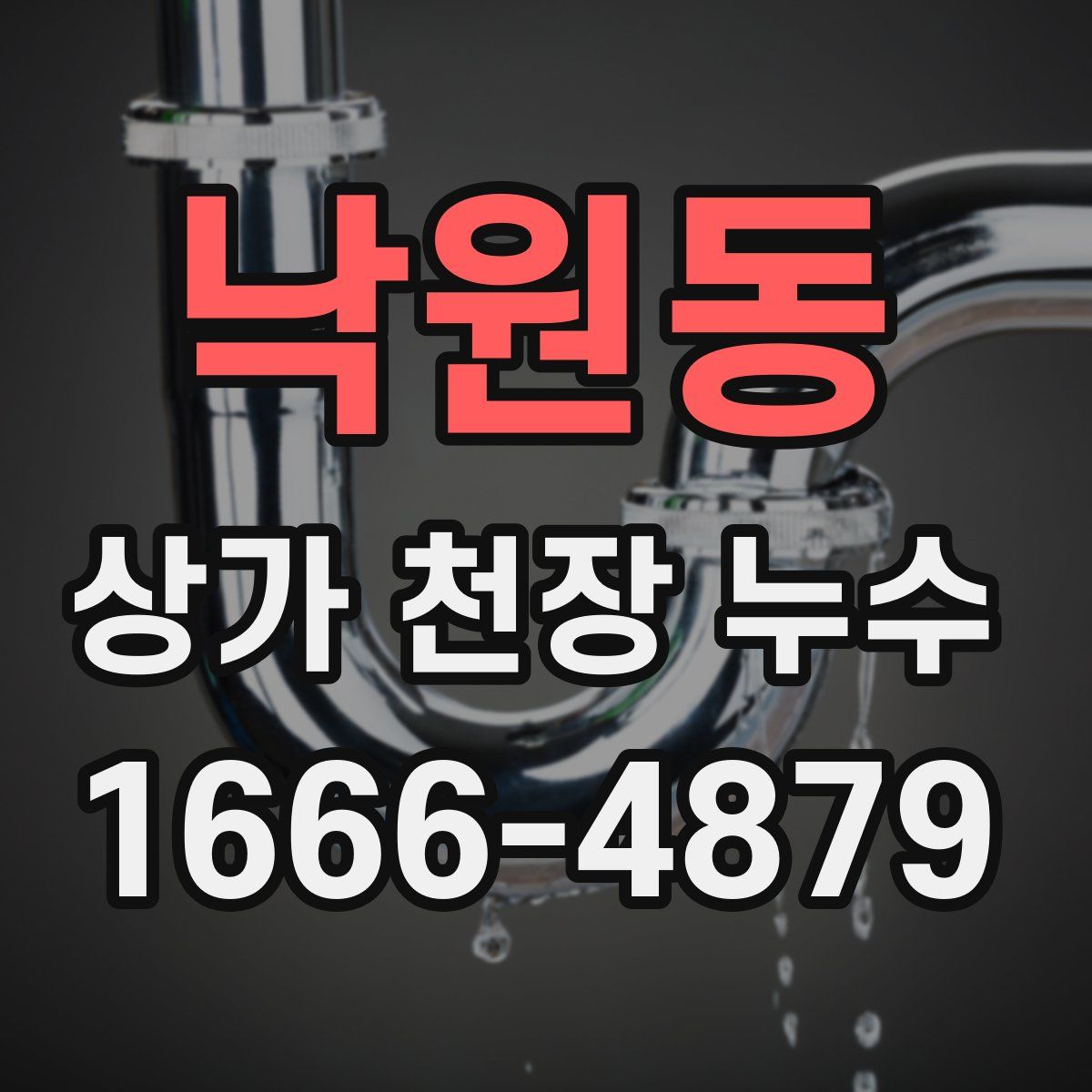 낙원동 상가 천장 누수
