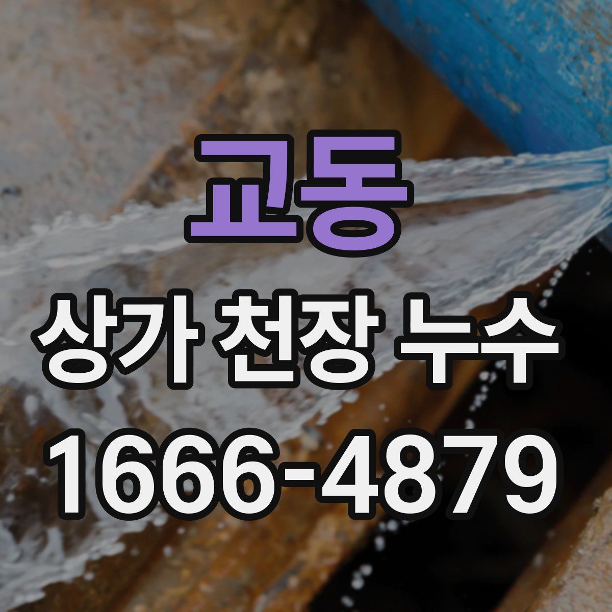 교동 상가 천장 누수