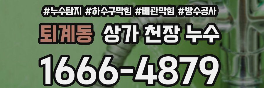 퇴계동 상가 천장 누수