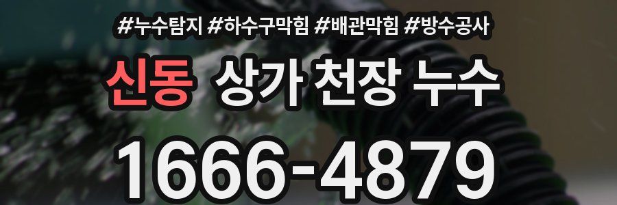 신동 상가 천장 누수