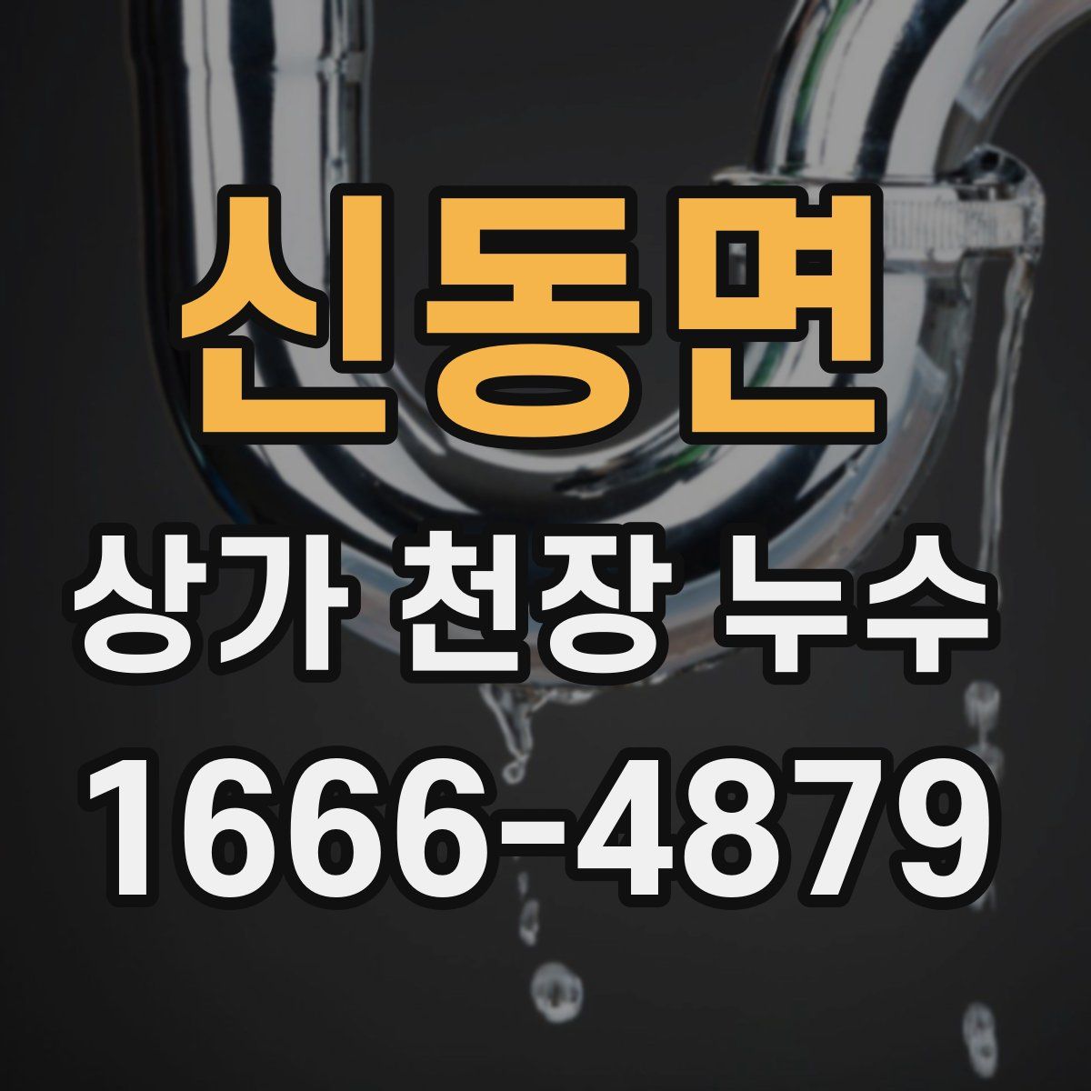 신동면 상가 천장 누수