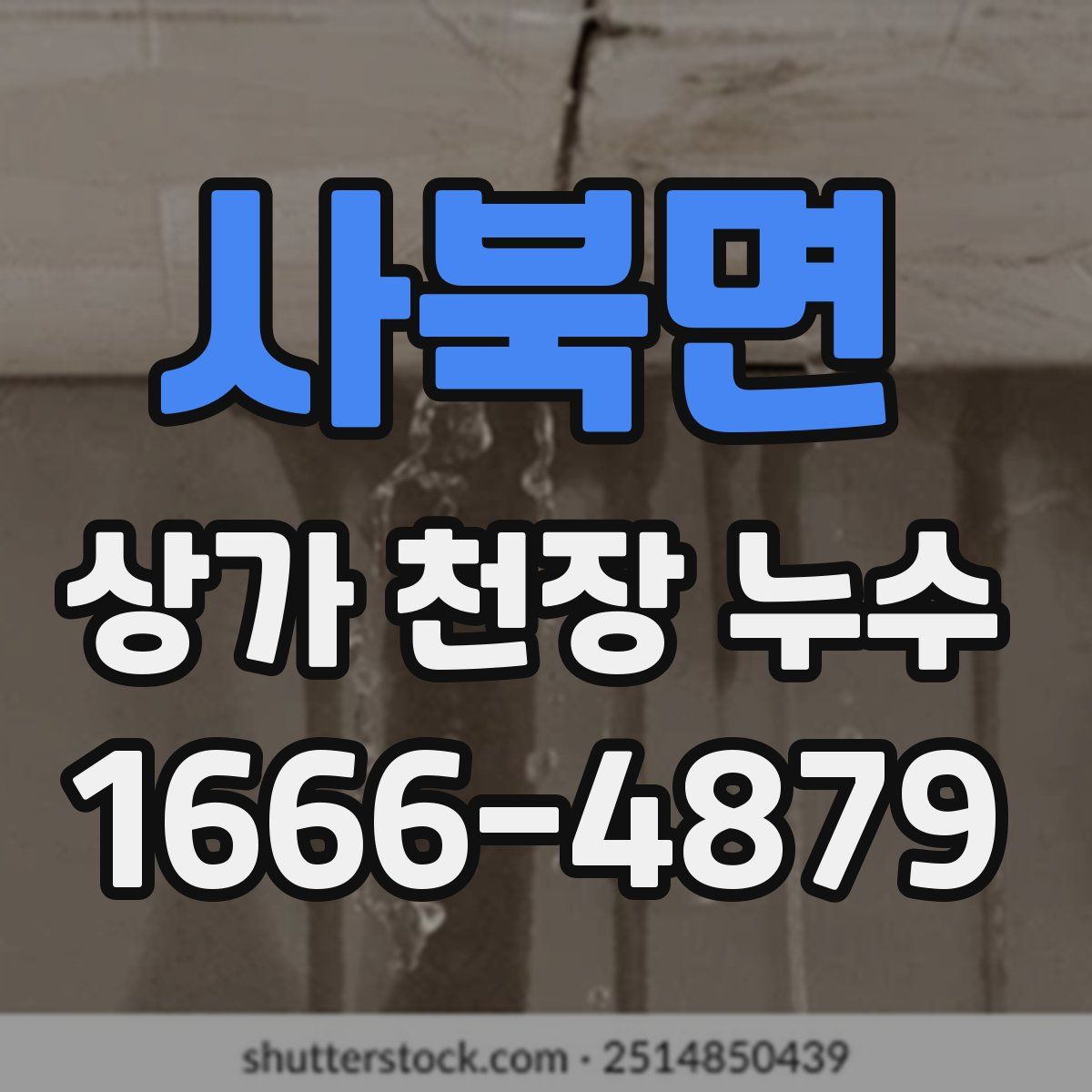 사북면 상가 천장 누수