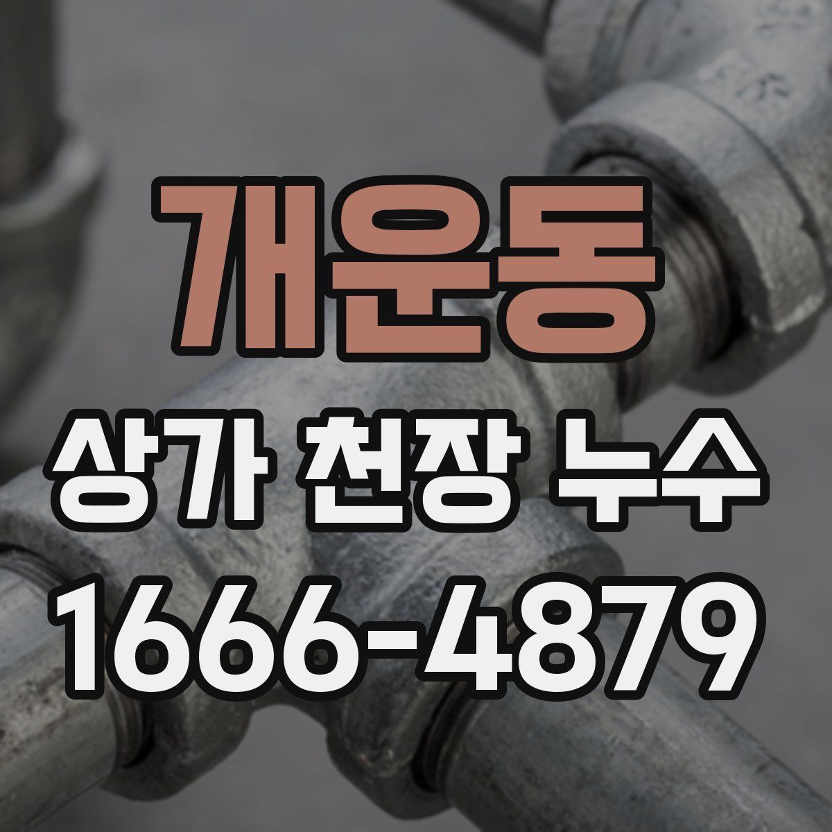 개운동 상가 천장 누수