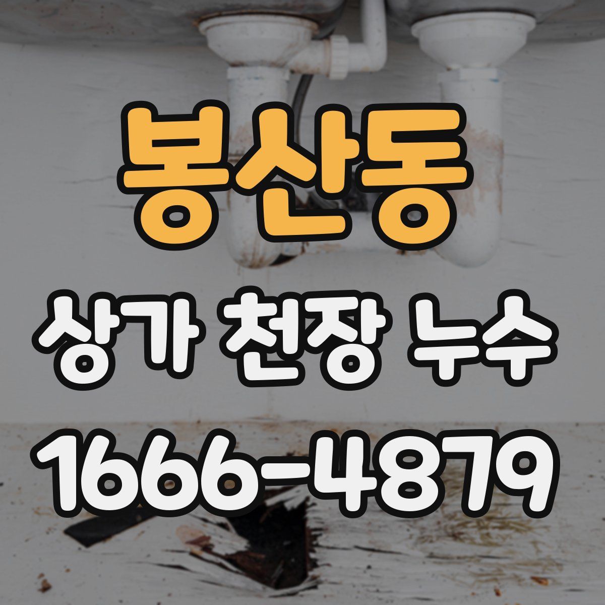 봉산동 상가 천장 누수