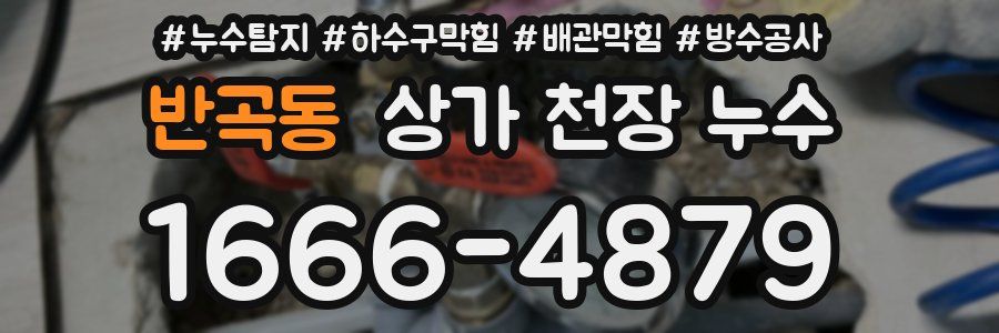 반곡동 상가 천장 누수
