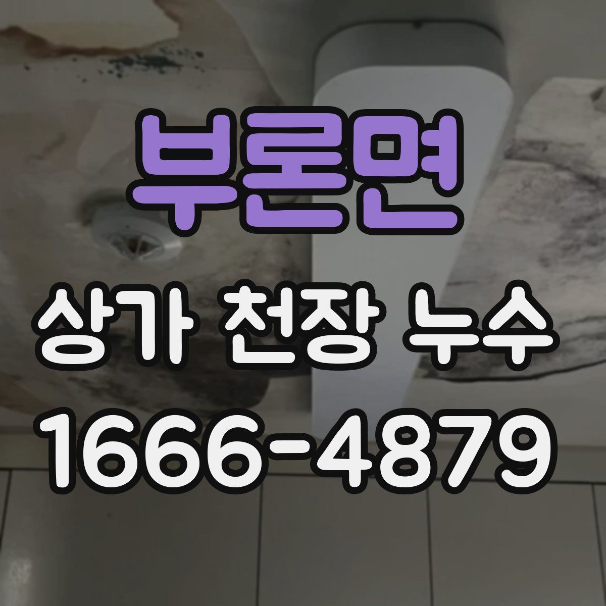 부론면 상가 천장 누수