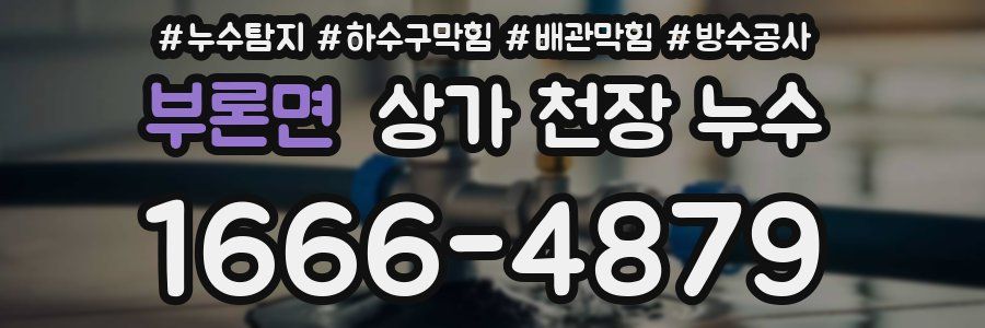 부론면 상가 천장 누수