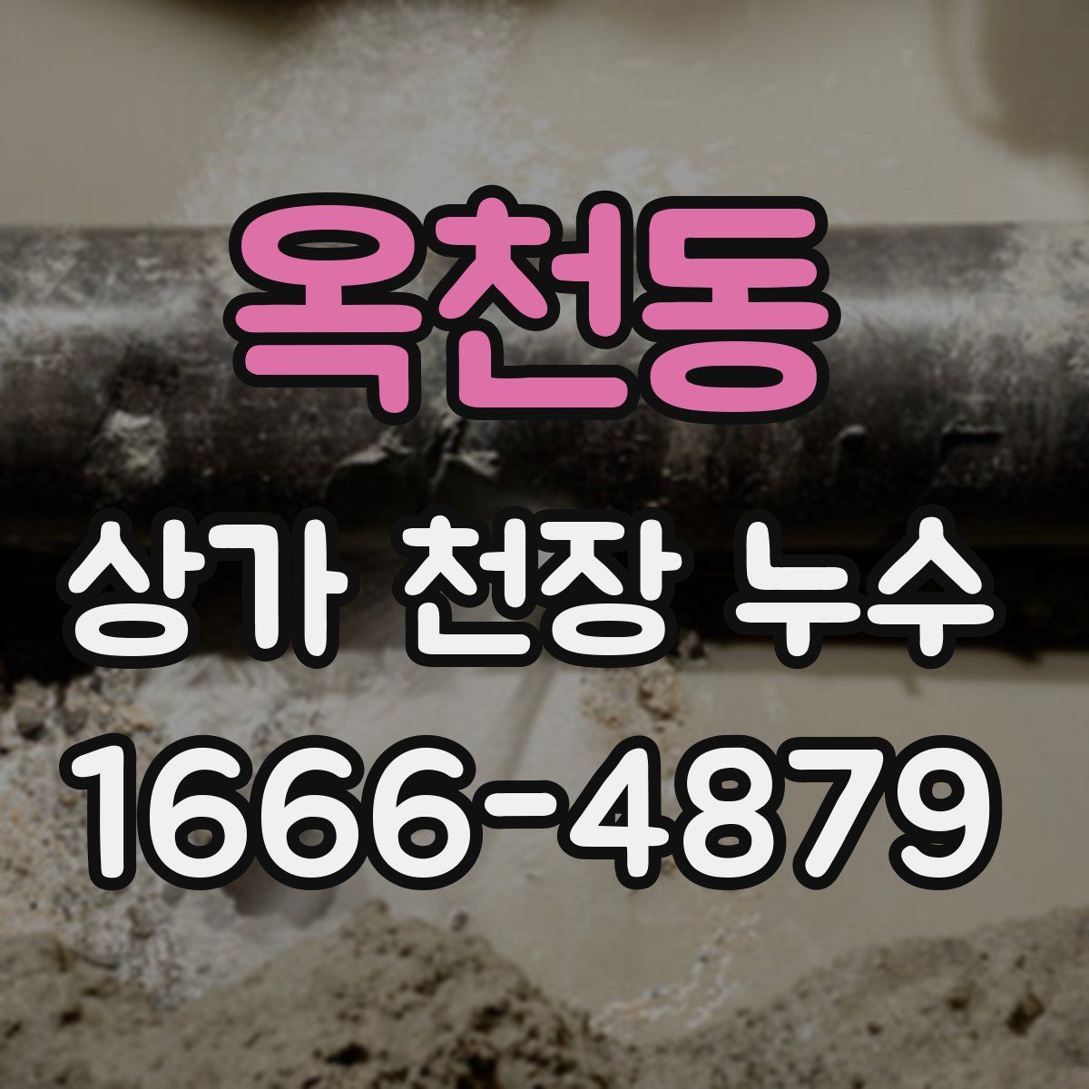 옥천동 상가 천장 누수