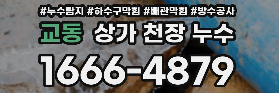 교동 상가 천장 누수
