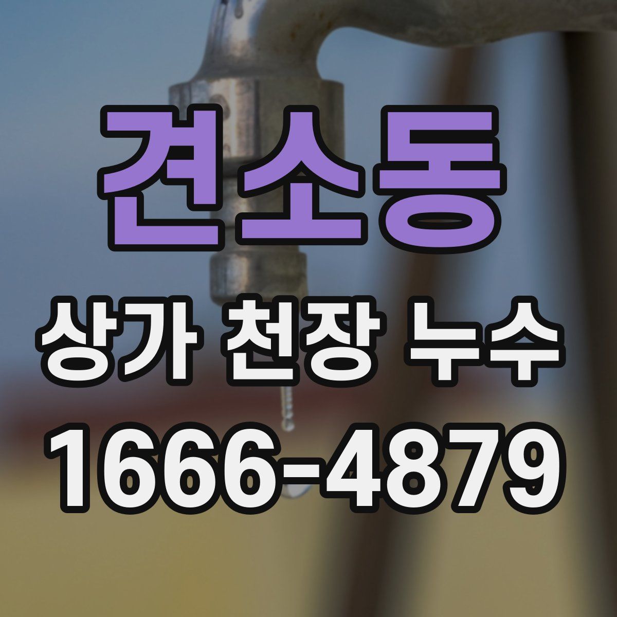 견소동 상가 천장 누수