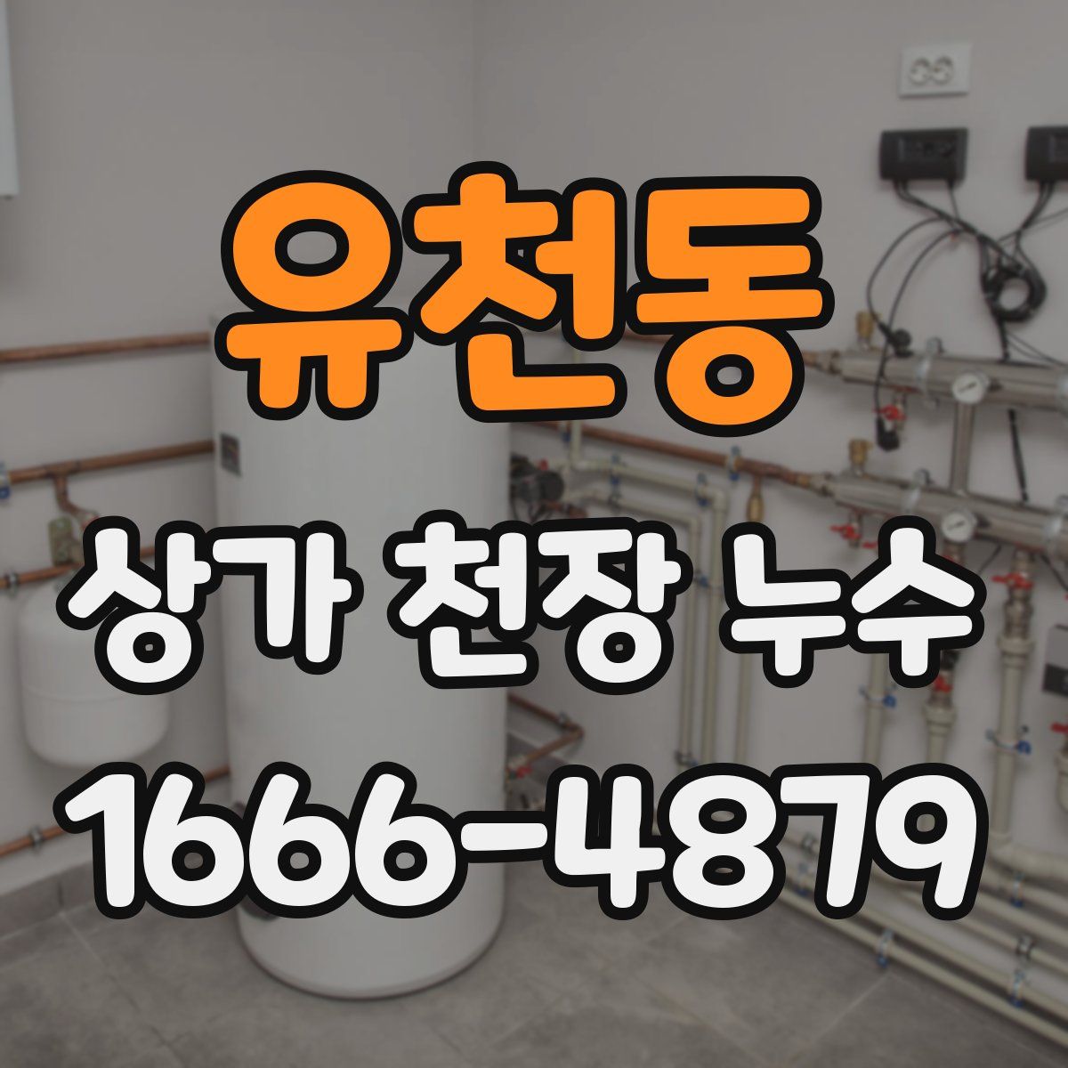 유천동 상가 천장 누수
