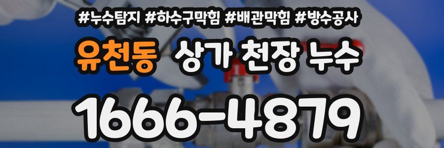 유천동 상가 천장 누수