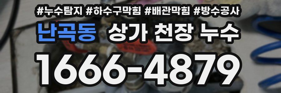 난곡동 상가 천장 누수