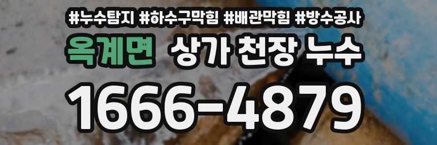 옥계면 상가 천장 누수