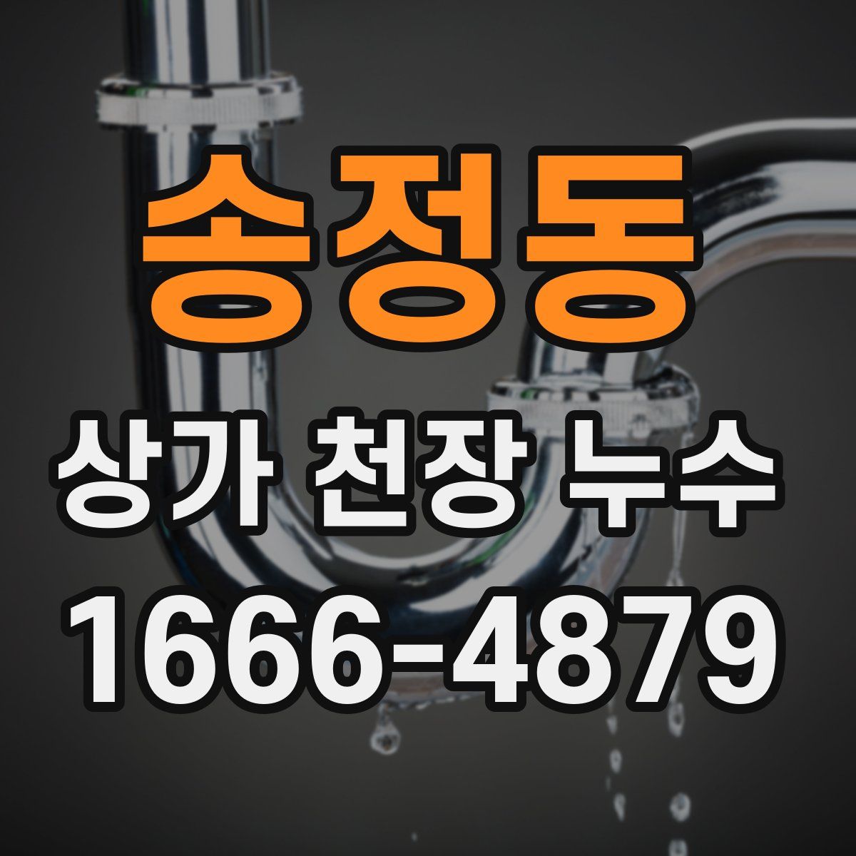 송정동 상가 천장 누수