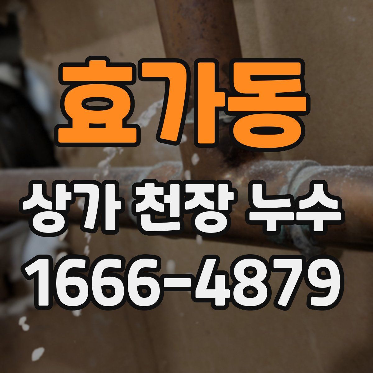 효가동 상가 천장 누수