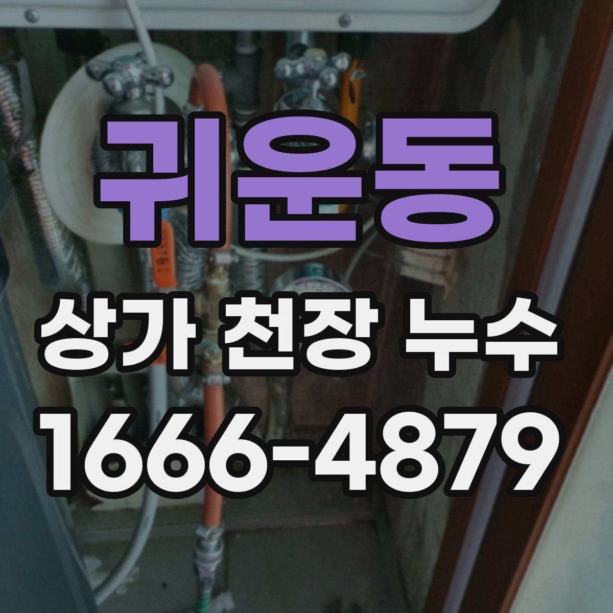 귀운동 상가 천장 누수