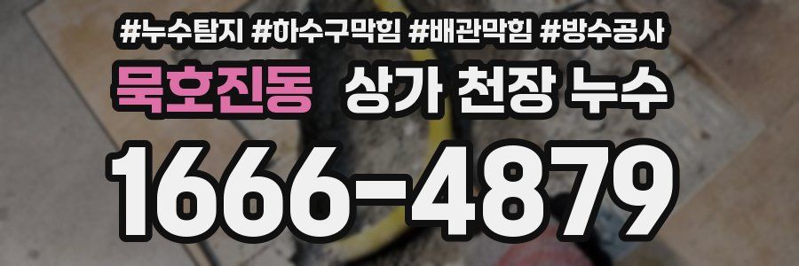 묵호진동 상가 천장 누수