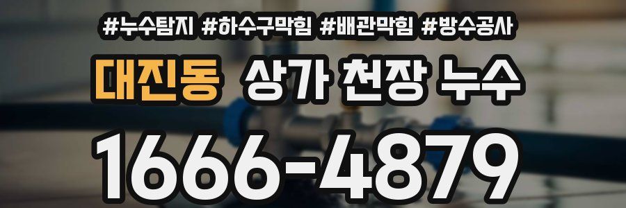 대진동 상가 천장 누수