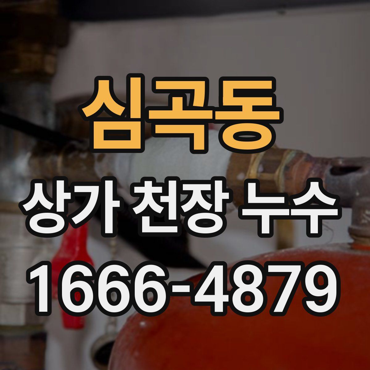 심곡동 상가 천장 누수