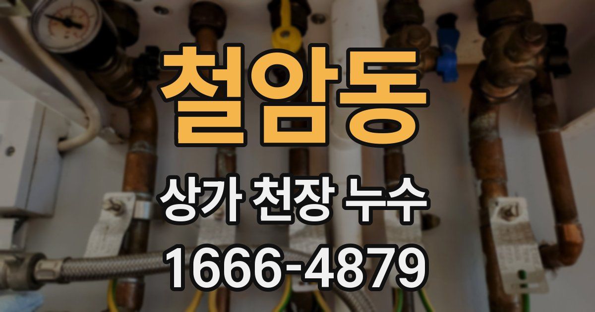 철암동 상가 천장 누수