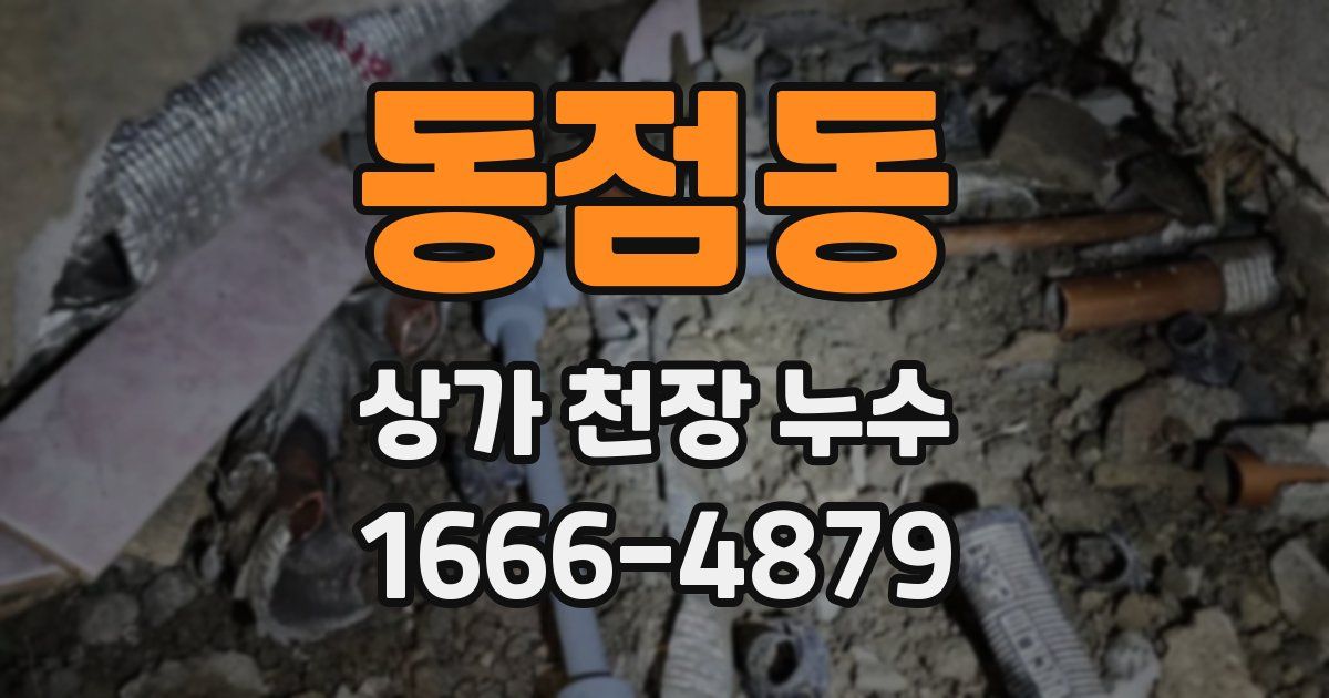 동점동 상가 천장 누수